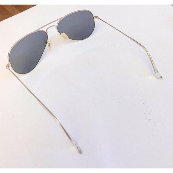 Ray Ban RB3025 Matte Gold Fashion Aviator Sunglass - Picture 7 of 12